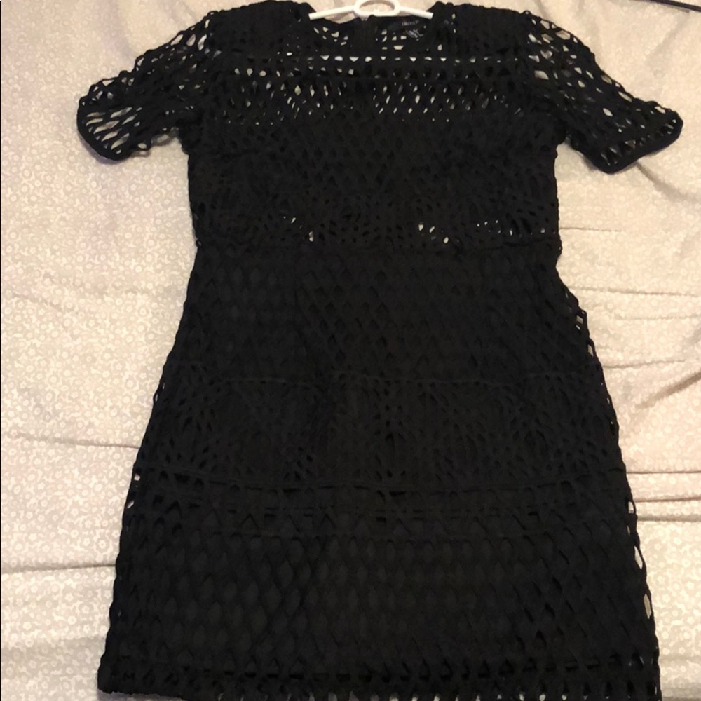 Black Netted Party Dress